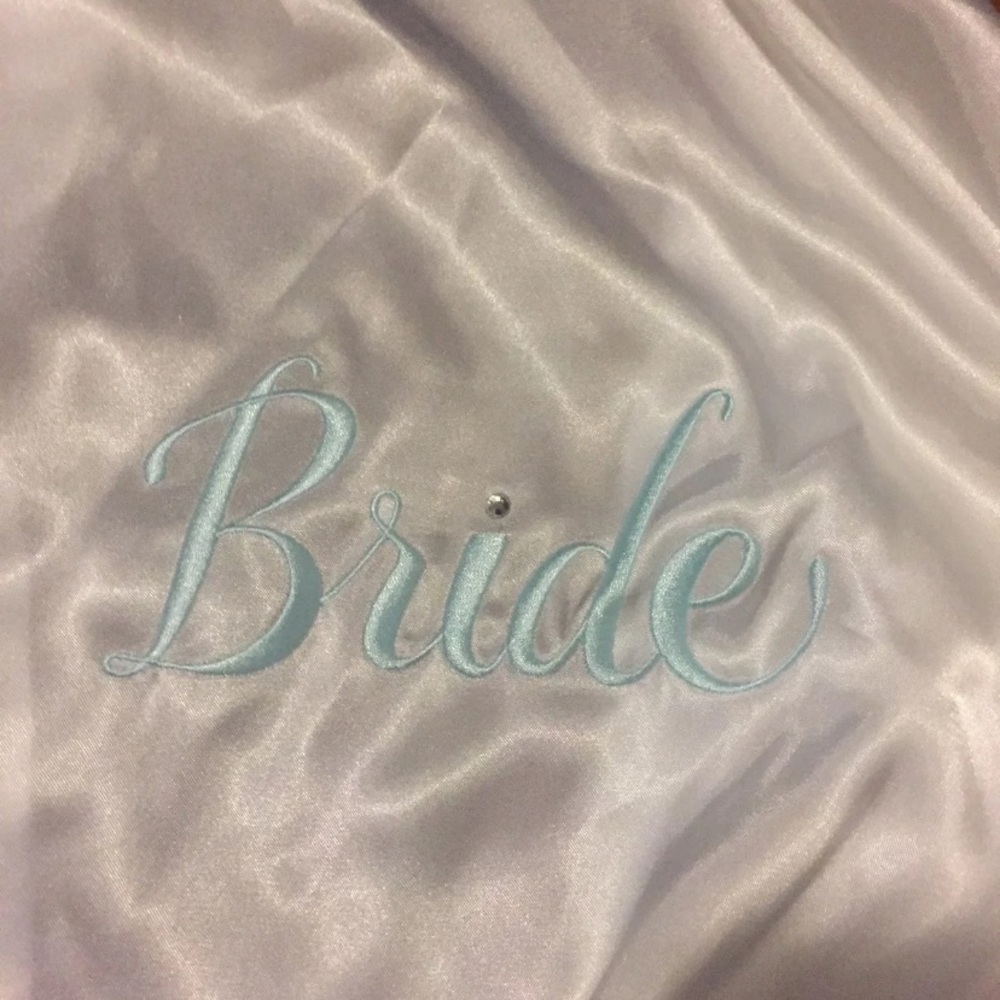 Bride robe and sandals